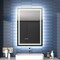 Linea 24" X 36" Led Heated Bathroom Mirror Anti Fog Dimmable Backlit Tempered Glass